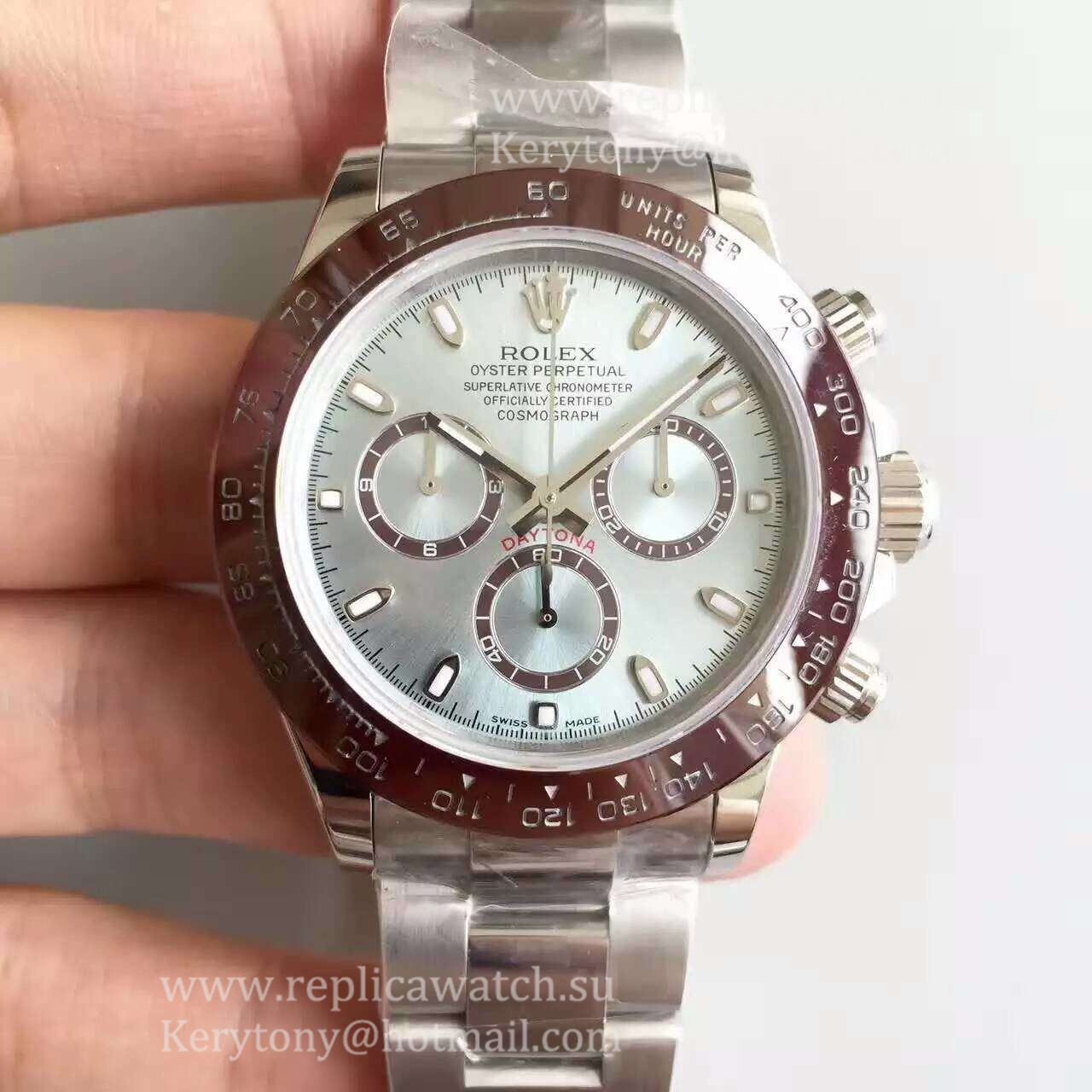 Shop R01ex Daytona  116506 JHF SS Ice Blue Dial 4130