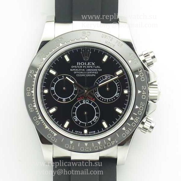 High Quality R01ex Daytona  116519 LN JHF SS Black Dial 4130