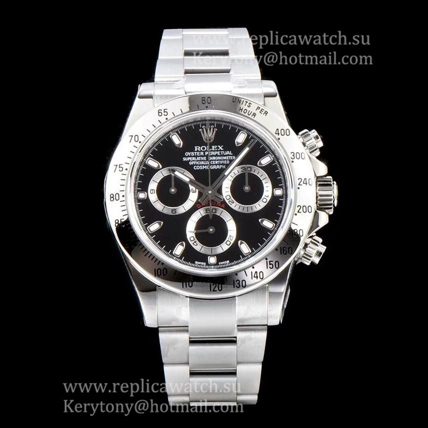 Copy R01ex Daytona  116520 ARF V2 SS 904L Black Dial 4130