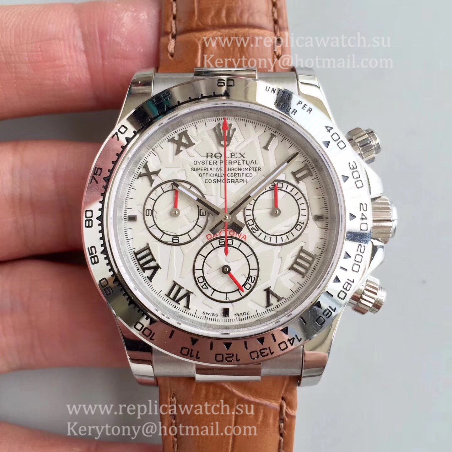 Fake R01ex Daytona  116520 JHF SS White Dial 4130