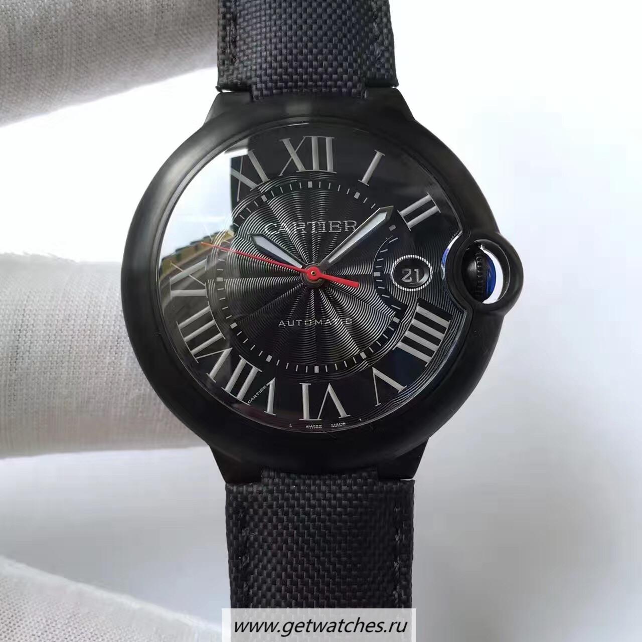 Shop Ca*t1er Ballon Bleu WSBB0015 42mm HBB V6F PVD Black Dial 2824