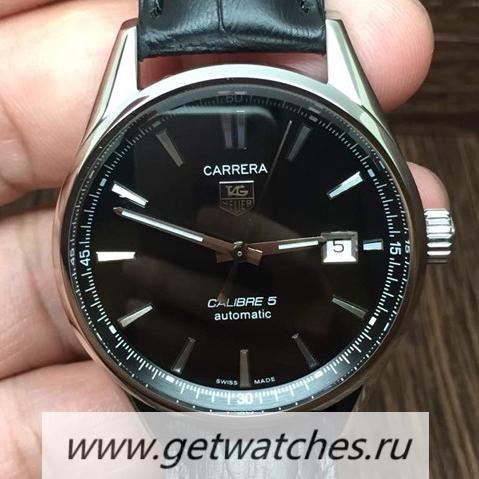 NEW Replica Tag Heuer Carrera Calibre 1887 SS Black Dial 1887