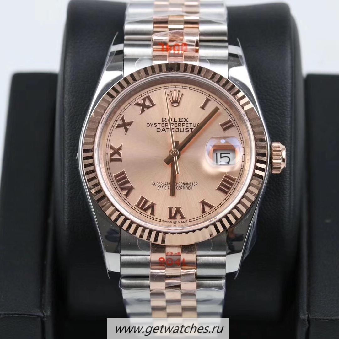 Shop R01ex Datejust 36mm 116231 GMF SS 904L & Rose Gold Rose Gold Dial 2824