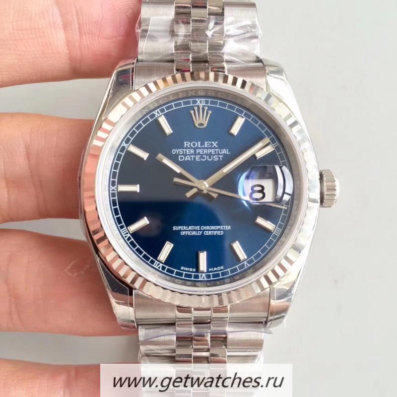 Replica R01ex Datejust 36mm 126234 ARF SS 904L Blue Dial 3235