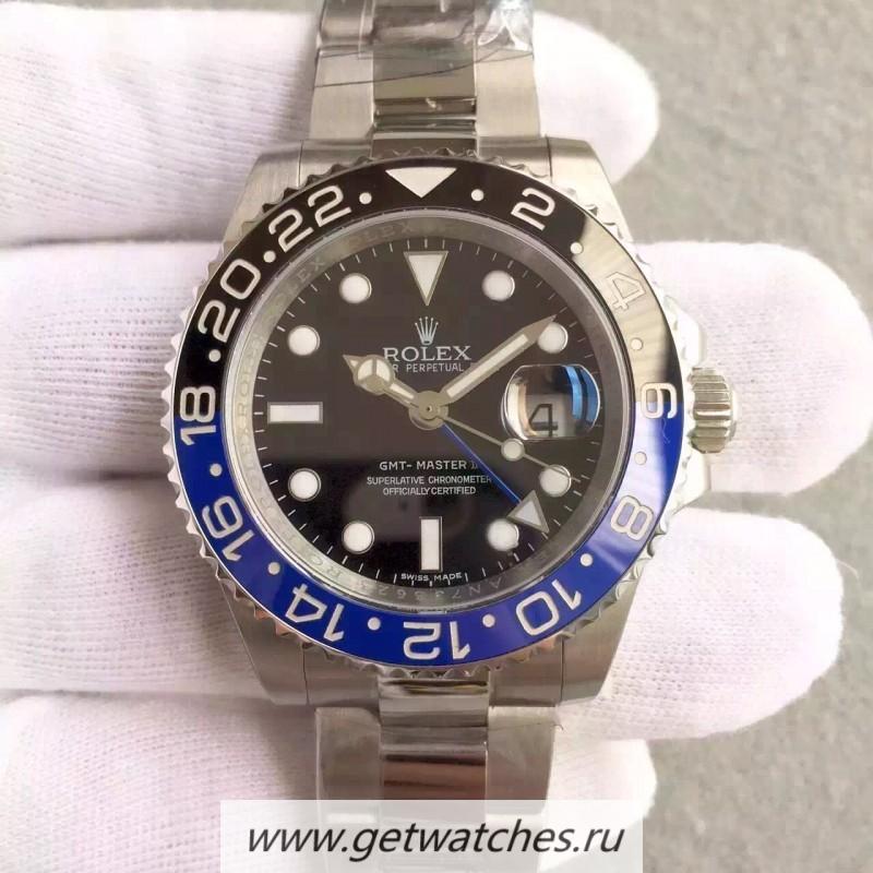 Copy R01ex GMT-Master II 116710 BLNR Batman Noob Factory V8 SS Black Dial 3186