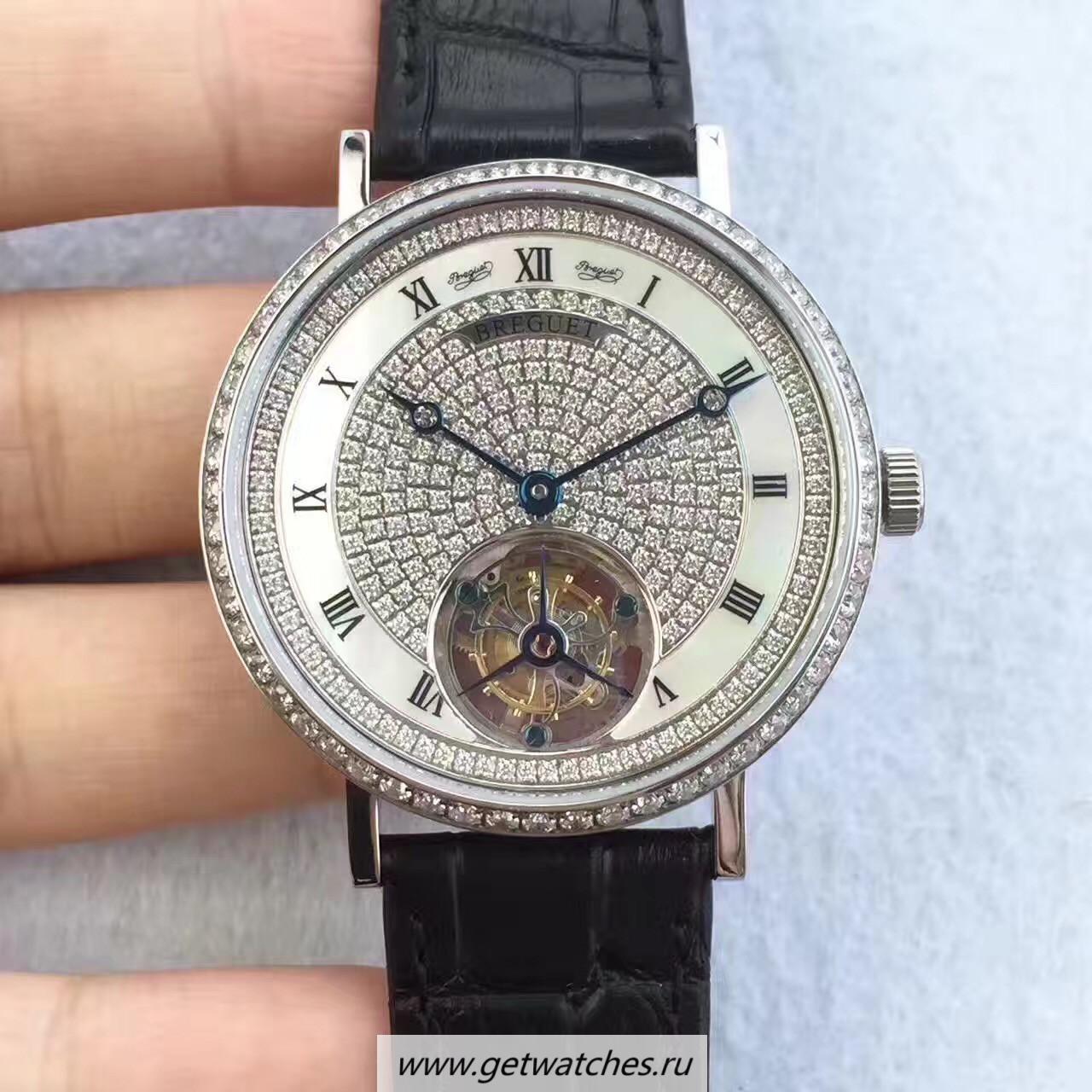 High Quality Breguet Grand Complication Tourbillon JLF SS & D1am0nds D1am0nd Dial Caliber 558