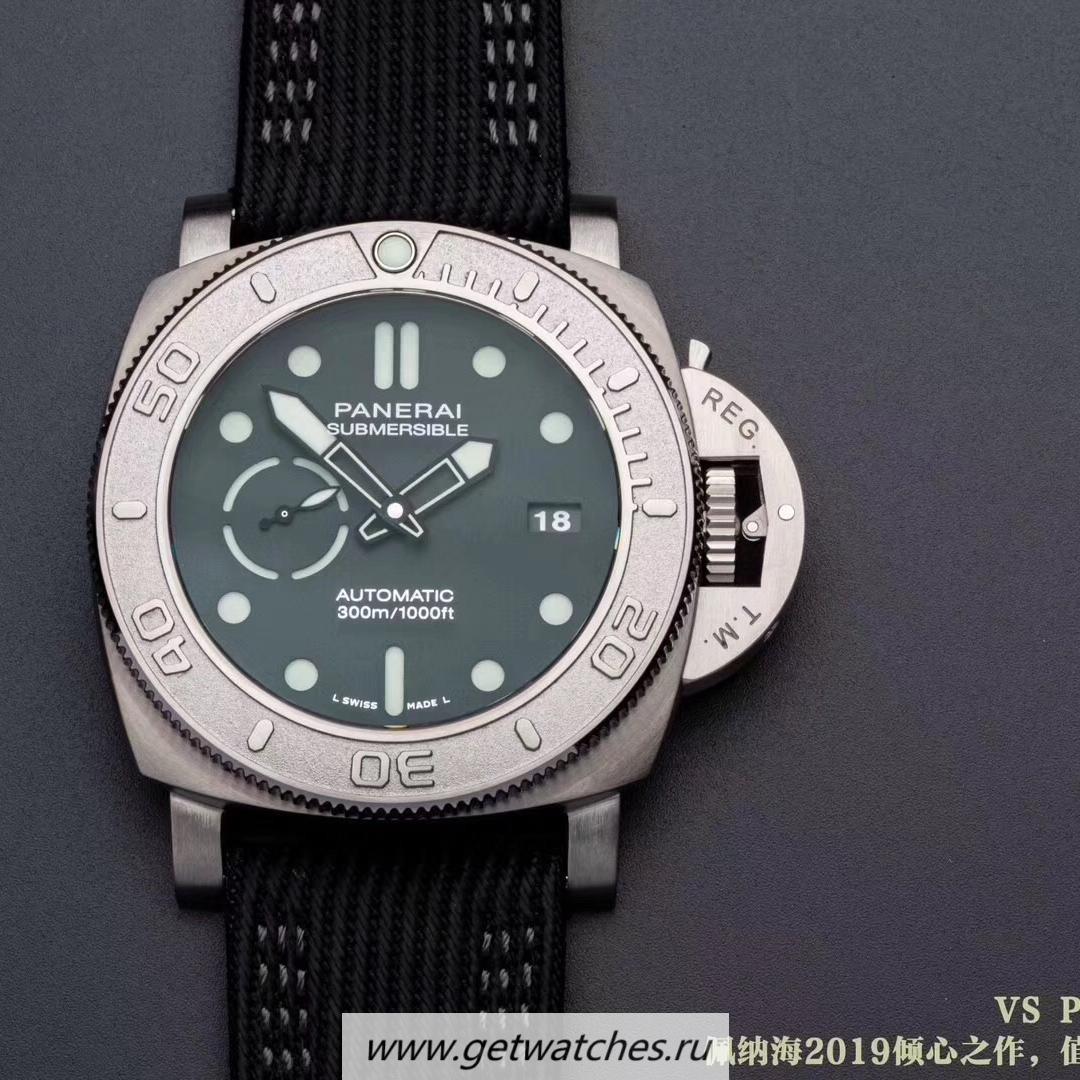 Shop Pa*e*a1 Luminor Submersible Mike Horn Edition PAM985 VSF Titanium Black Dial P9010