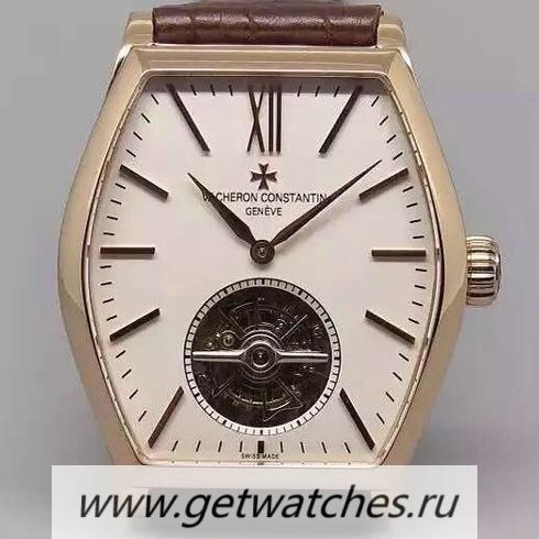Shop Vacheron C0nstan1n Malte Tourbillon Rose Gold White Dial Tourbillon