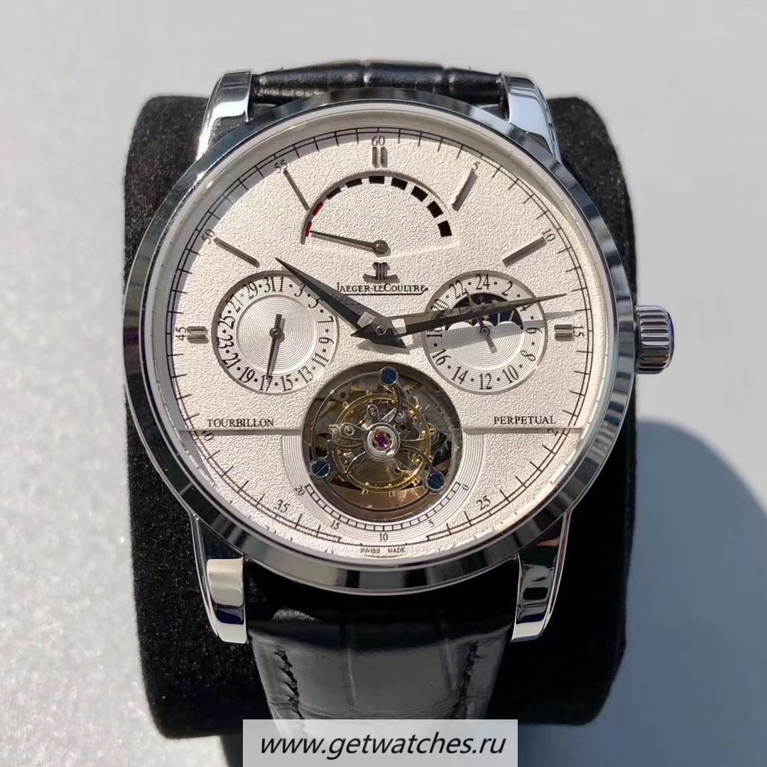 Replica Jaeger-LeCoultre Master Grande Tradition Tourbillon Noob Factory SS White Dial Tourbillon