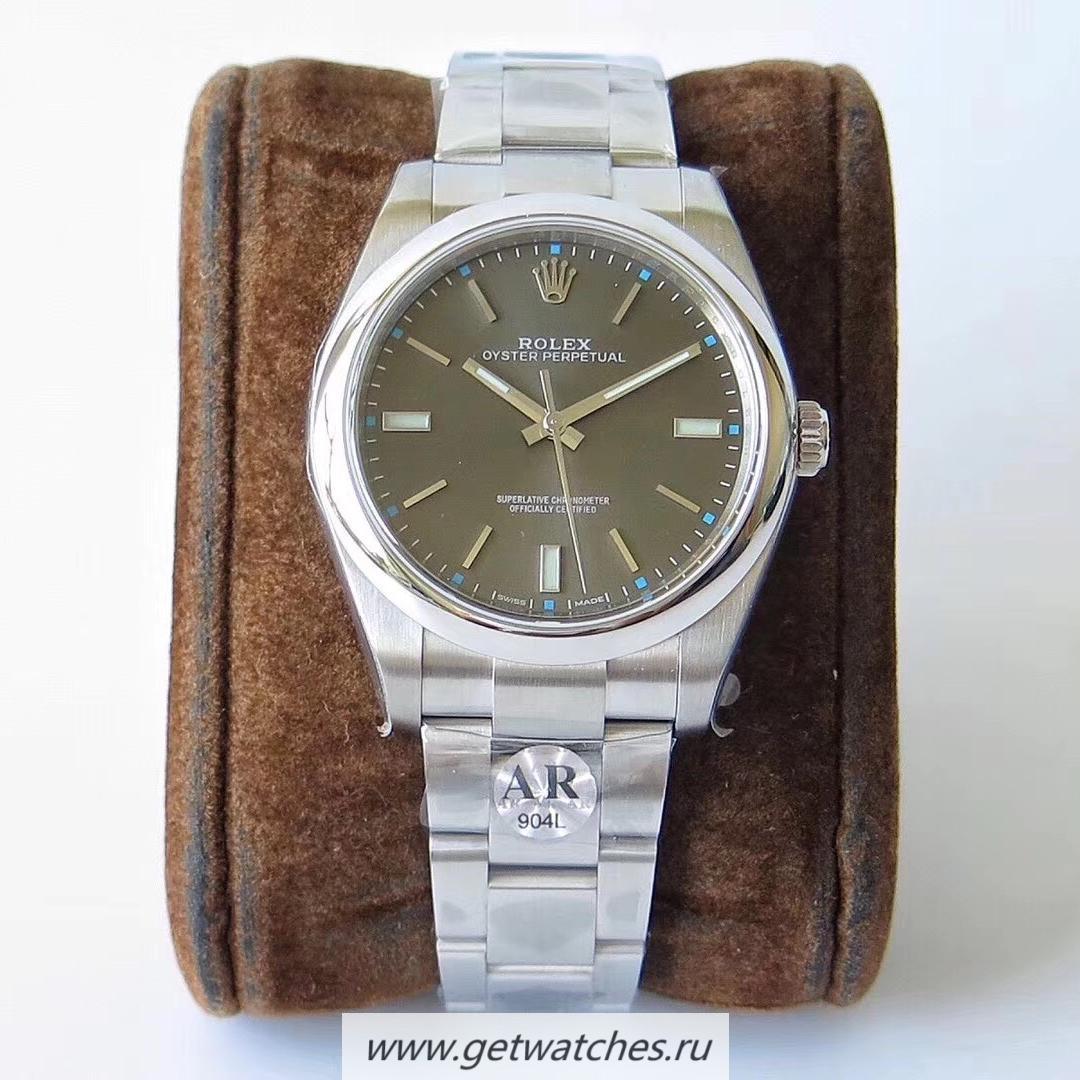 Replica R01ex Oyster Perpetual 39 114300 ARF SS 904L Anthracite Dial 3132