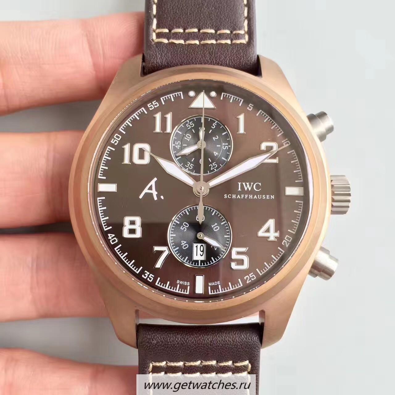 High Quality IWC Pilot Last Flight Chrono IW388005 ZF Brown Ceramic Brown Dial 7750