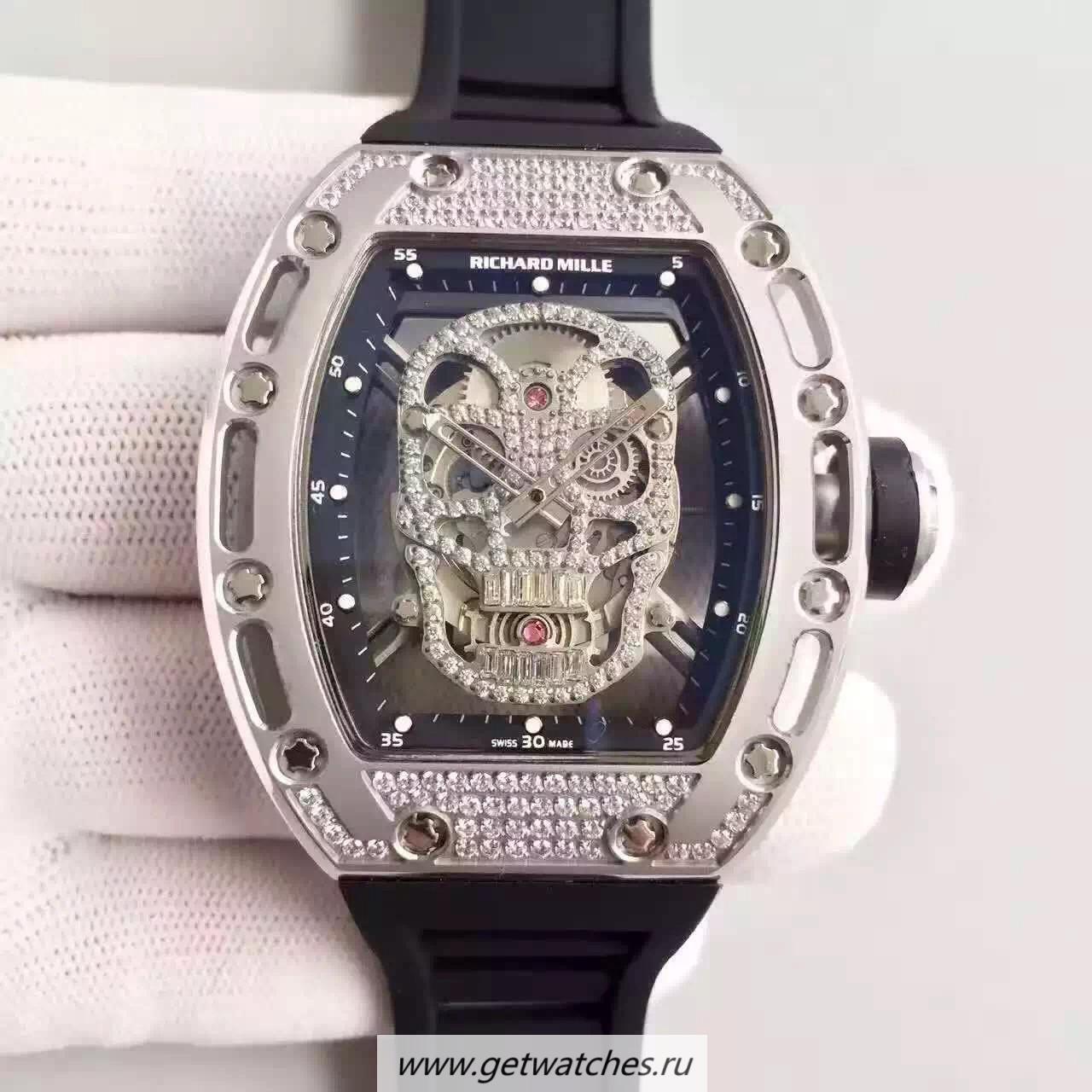 Replica Richard Mille RM052 SF Titanium & D1am0nd D1am0nd Skull Dial M6T51