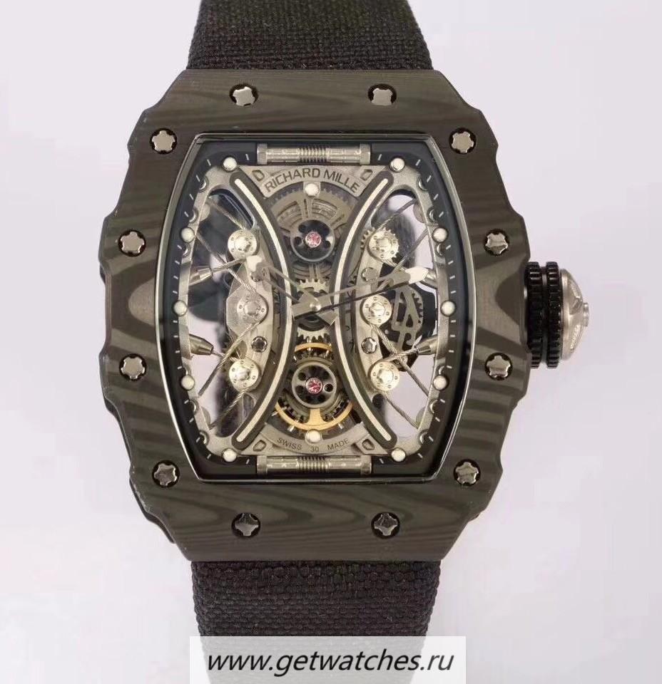 Replica Richard Mille RM53-01 Tourbillon Pablo Mac Donough KVF Forged Carbon Skeleton White Dial M9015