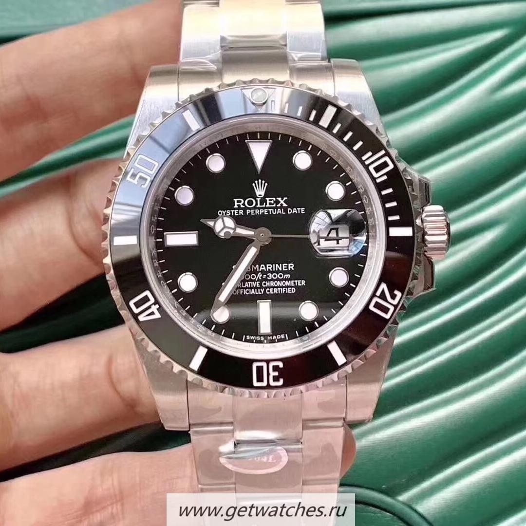 Replica R01ex Submariner Date 116610 LN Noob Factory V8 SS Black Dial 3135