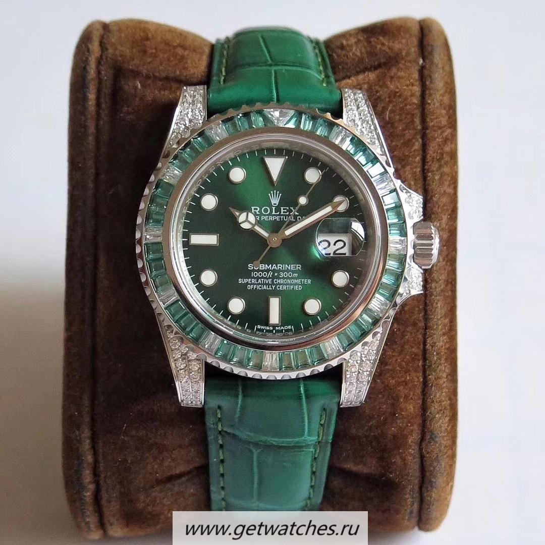 High Quality R01ex Submariner Date 116610 LV Noob Factory V9 SS 904L & D1am0nds Green Dial 3135
